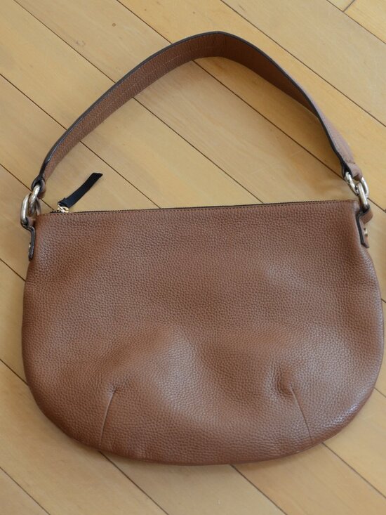 Boden Handbags - Boden brown pebbled leather hobo shoulder bag
